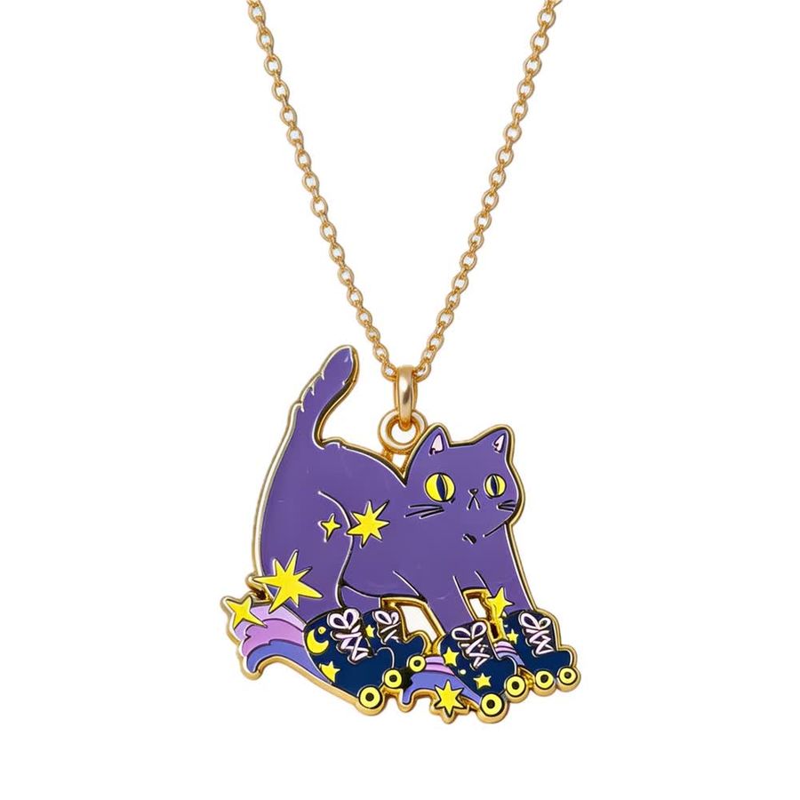 Hard Enamel Charm Necklaces - Tote Bags Now