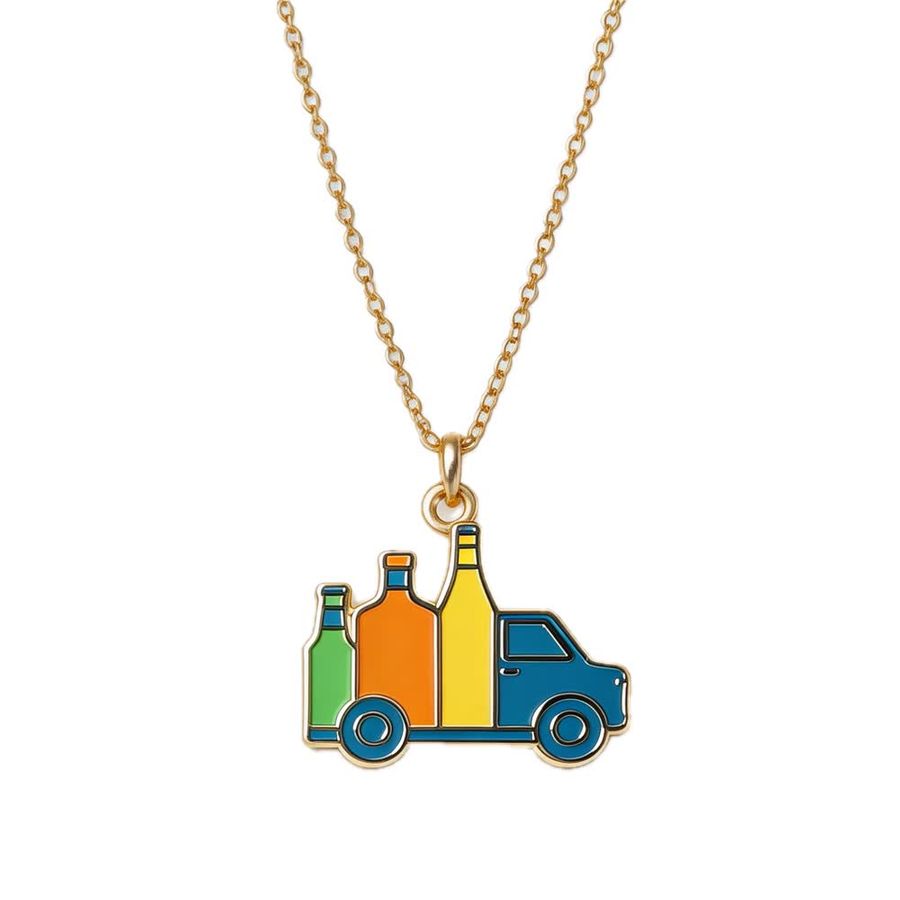 Hard Enamel Charm Necklaces - Tote Bags Now