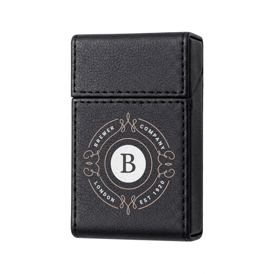 Flip Top PU Leather Full Bag Cigarette Cases - Custom Shoe Charm
