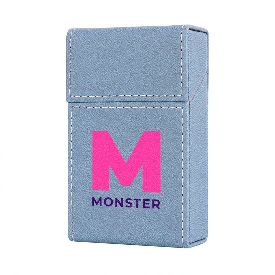 Flip Top PU Leather Full Bag Cigarette Cases - Custom Shoe Charm