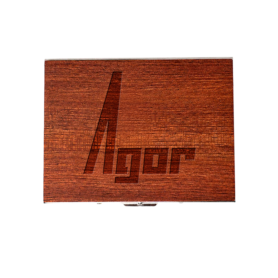 Metal Framed Wooden Cigarette Cases - Custom Shoe Charm