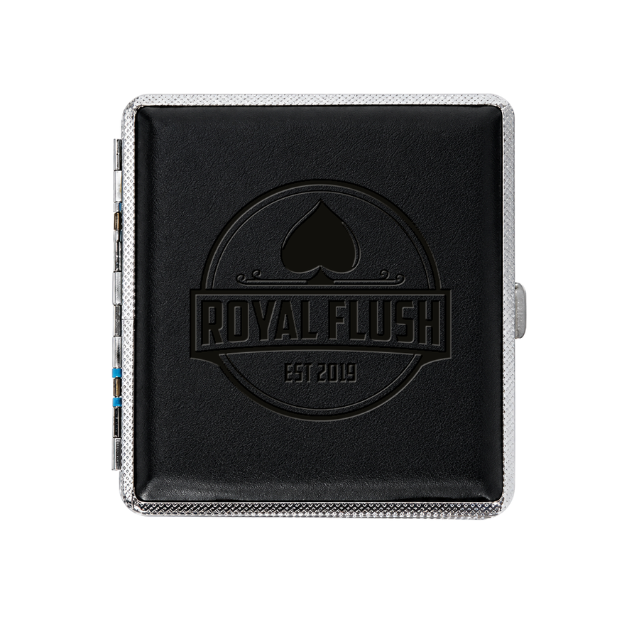 Leather Grain Metal Cigarette Cases - Custom Shoe Charm