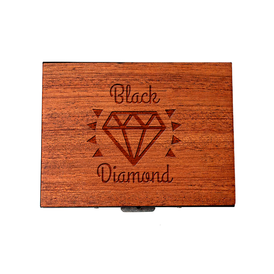 Metal Framed Wooden Cigarette Cases - Custom Shoe Charm