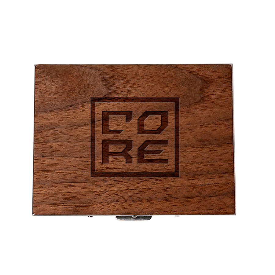 Metal Framed Wooden Cigarette Cases - Custom Shoe Charm