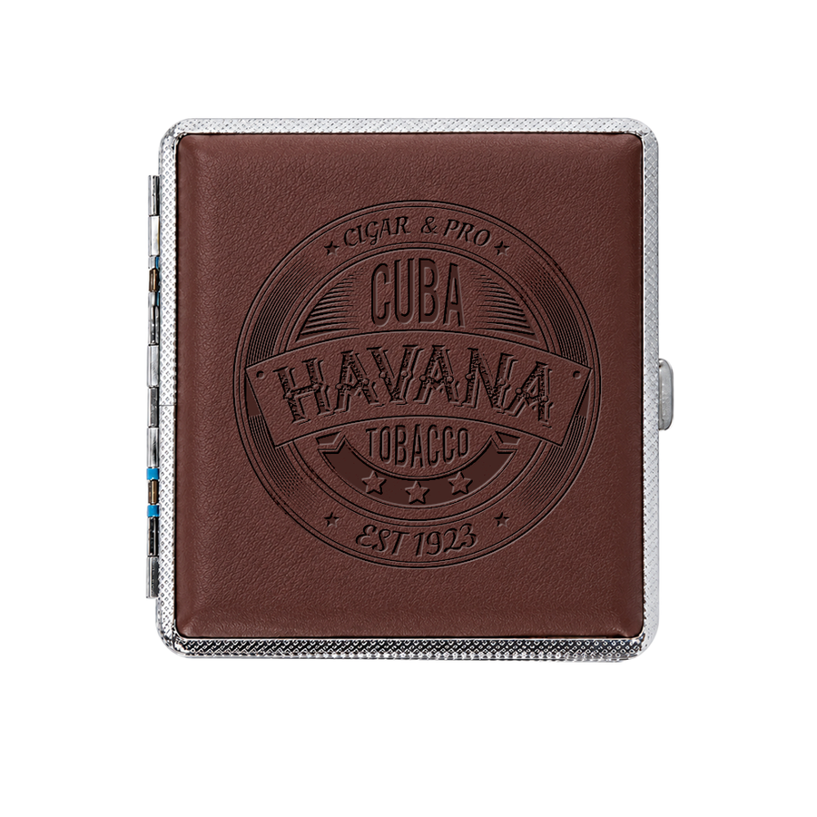 Leather Grain Metal Cigarette Cases - Custom Shoe Charm