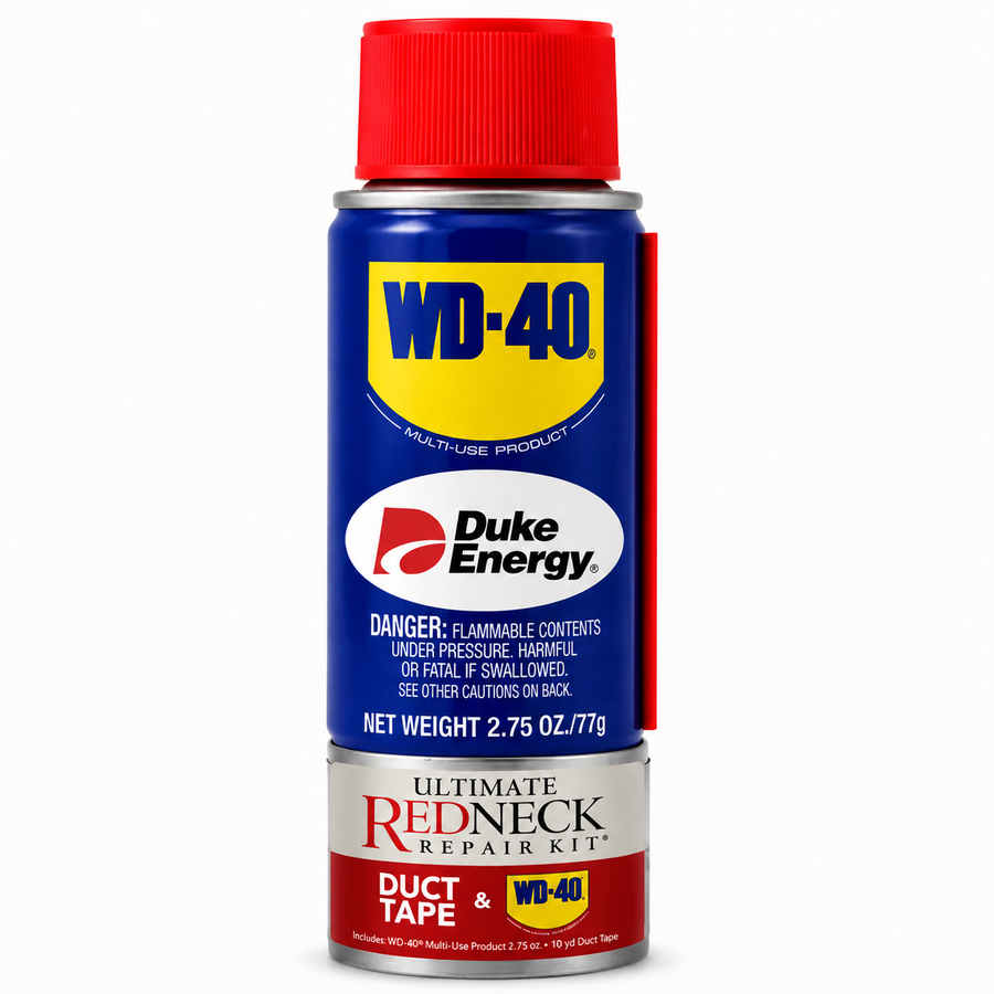 Ultimate Redneck Repair Kits, WD-40 2.75 oz Handy Cans and 6 yards of Duct Tapes - Custom Pro Prints