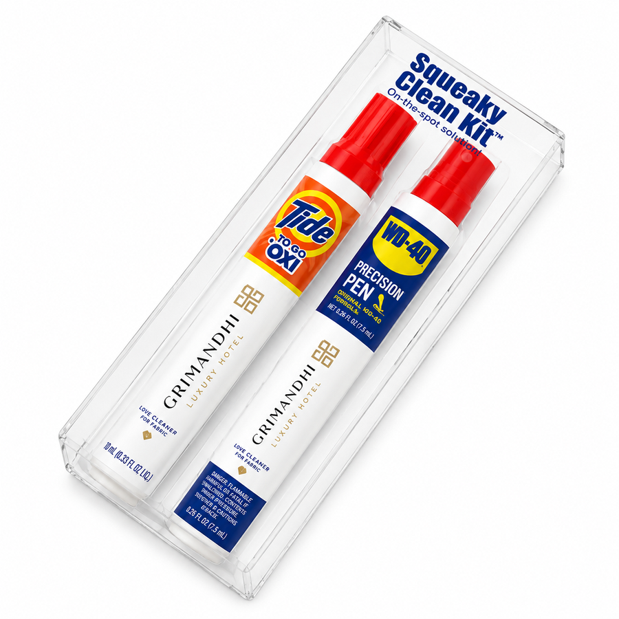 Squeaky Clean Kit - WD-40® Precision Pens and Tide® to Go + Oxi Travel Kits - Tote Bags Now
