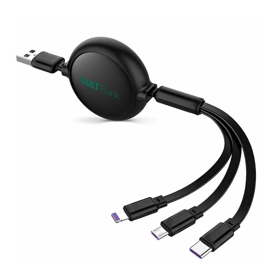 Soft Silicone 3-in-1 Charging Cables - Custom Pro Prints