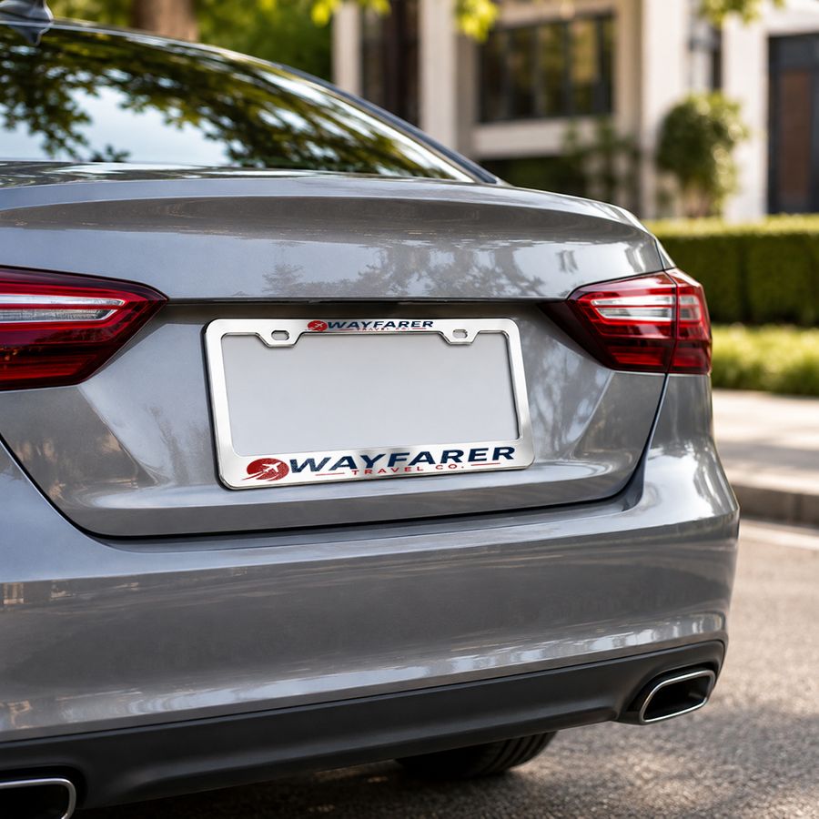 Metal License Plate Frames - Stealth Promo Co