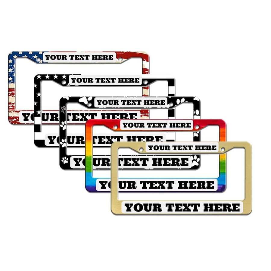 Plastic License Plate Frames - Stealth Promo Co