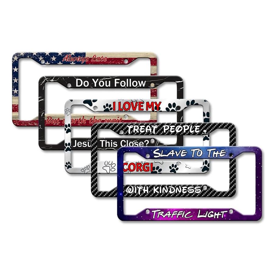 Plastic License Plate Frames - Stealth Promo Co
