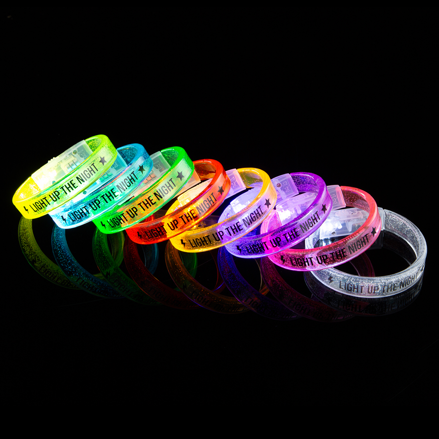 Custom Acrylic Glow Bracelets - Stealth Promo Co