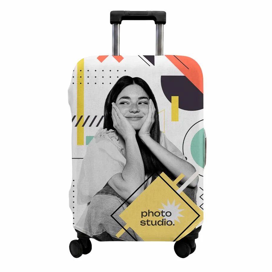 Photo Luggage Covers - Bobbleheads Now