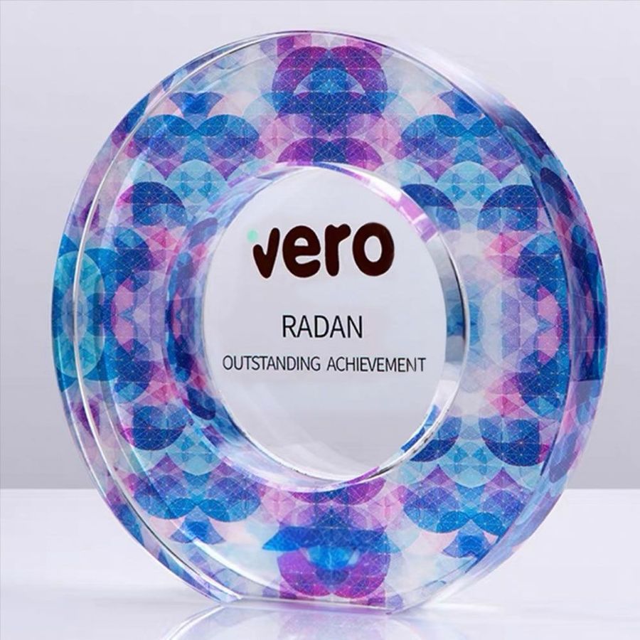 Colored Crystal Trophies - Custom Tees Today