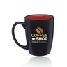 Dual Colored Ceramic Java Cup Red