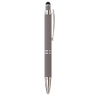 Stylo à bille en métal double ligne Serene Gris