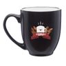 Dual Colored Ceramic Bistro Mugs White