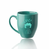 Mugs à Café en Céramique Brillante 473 mL Bleu canard