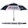 Vented Golf Umbrella - 62 in Arc Black