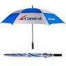 Vented Golf Umbrella - 62 in Arc Blue