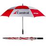 Vented Golf Umbrella - 62 in Arc Red