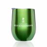 Gleam Elegance Isoliertes Weinglas Limonengrün