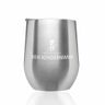 Gleam Elegance Isoliertes Weinglas Silber