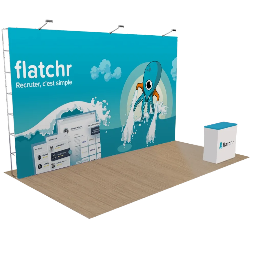 Présentoir droit Pop-up 6,1 m x 3 m - Imprint Now - FR