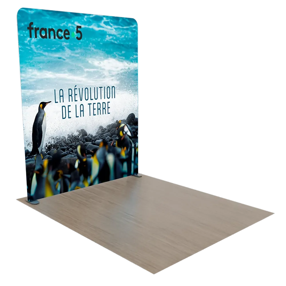 Présentoir rétroéclairé 2,4 m x 2,4 m - Imprint Now - FR
