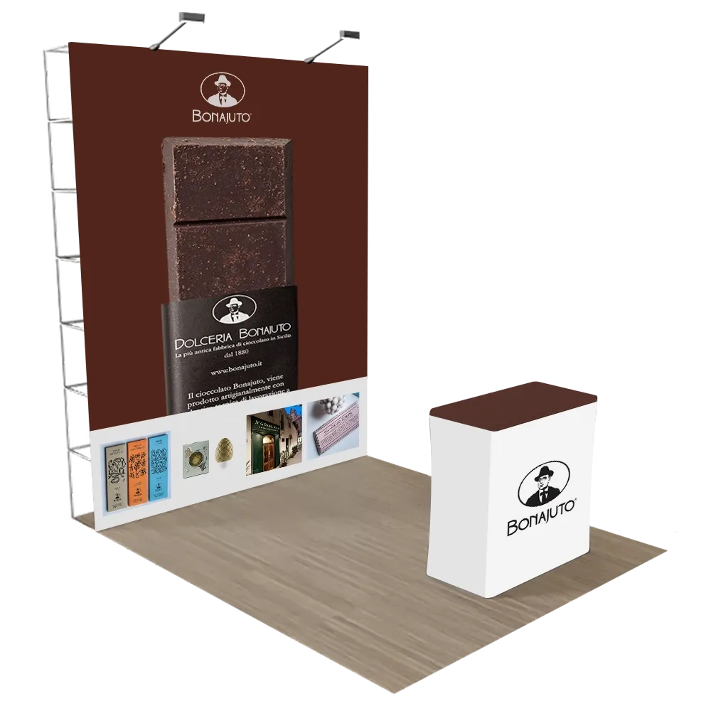 Espositore pop-up dritto 2,4 m x 2,4 m - Imprint Now - IT