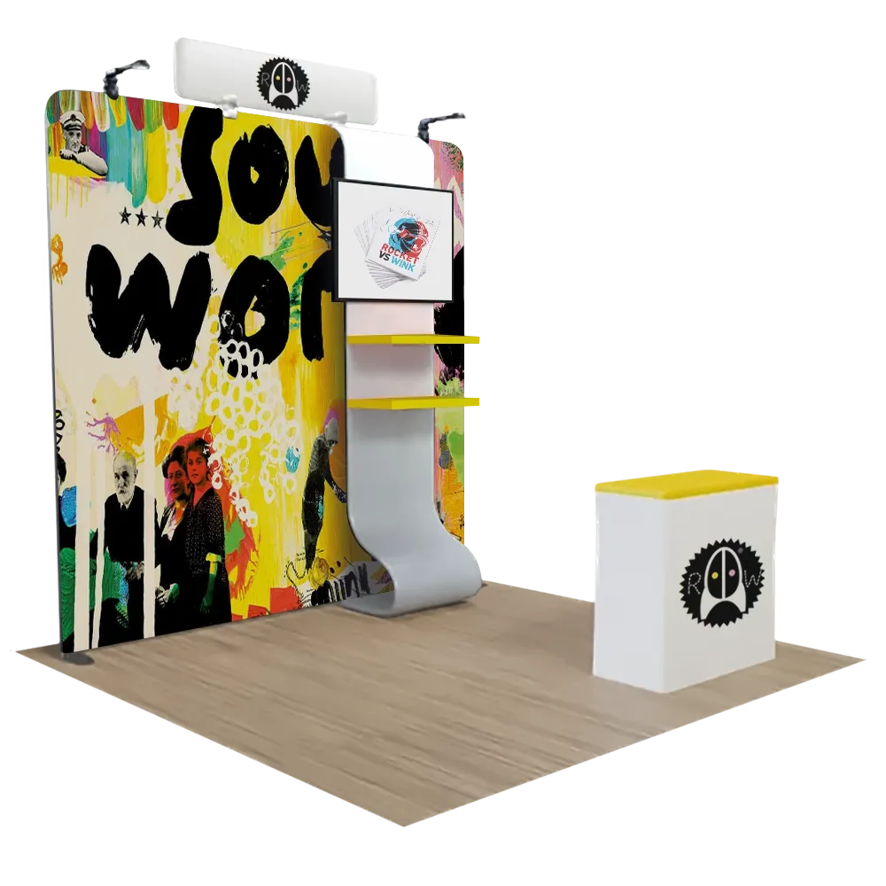 3 m x 3 m Gerades Mediendisplay