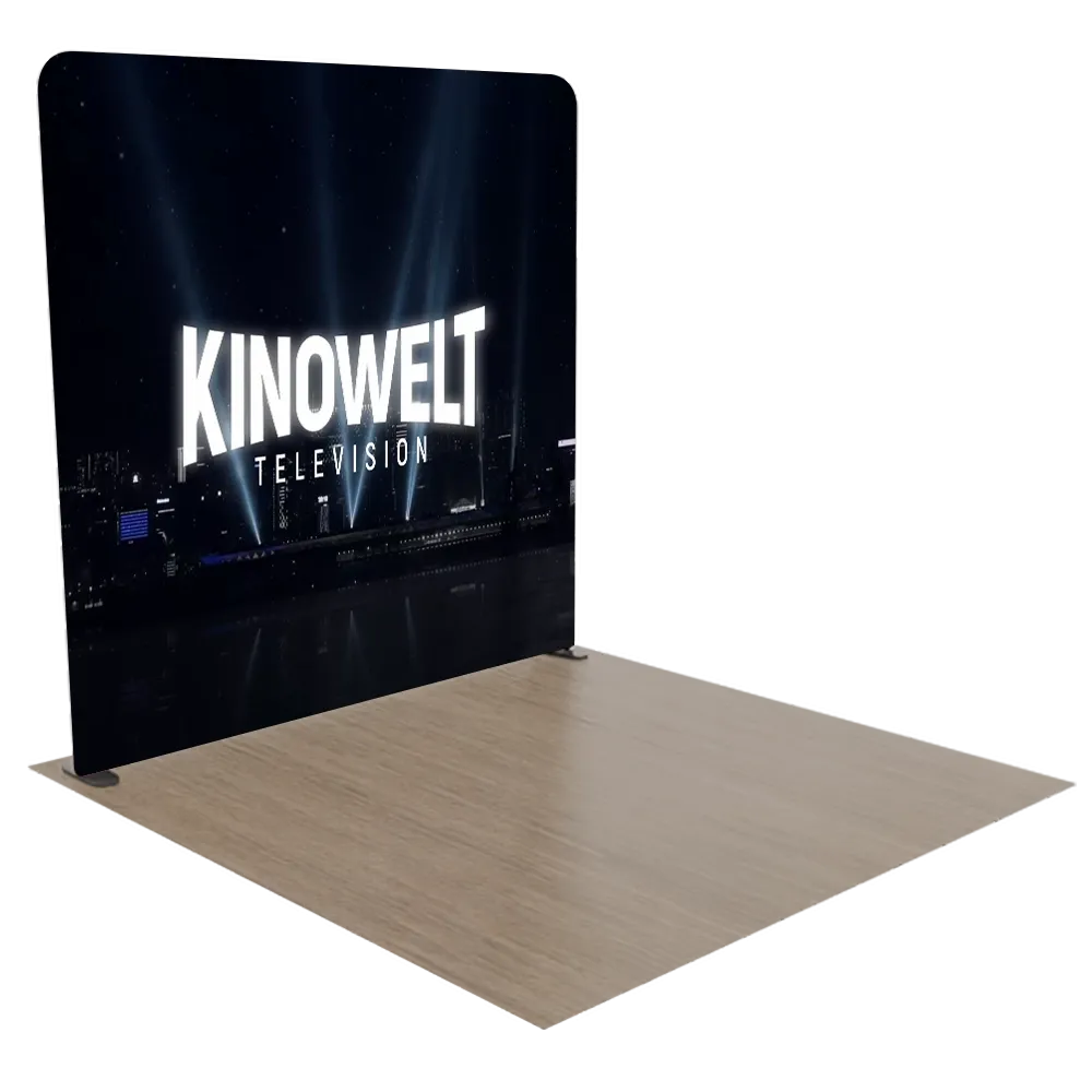 Individuelles Hintergrundbeleuchtetes Messedisplay mit Leuchtkastenrahmen 3 m x 3 m