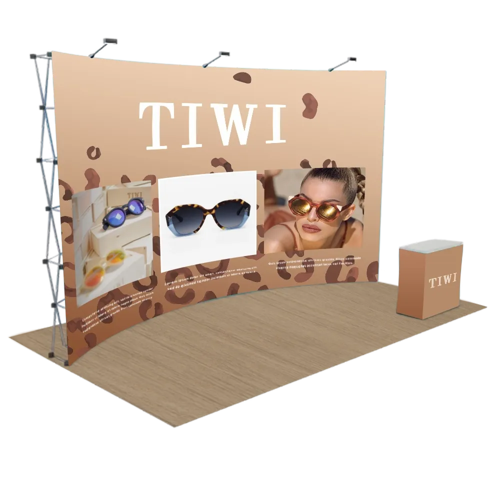 Expositor Pop Up Curvo Personalizado 6,1 m x 3 m - Imprint Now - ES