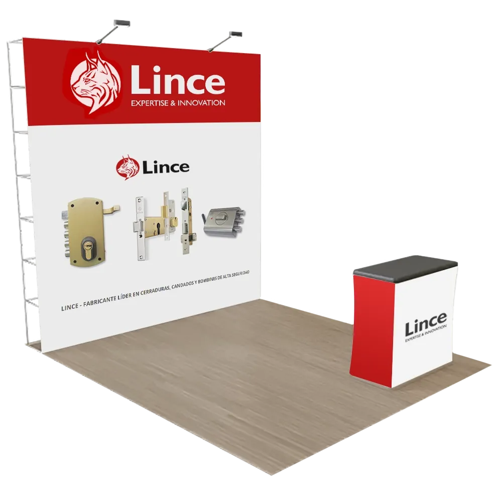 Expositor 3 m x 3 m Pop-Up Display Recto - Imprint Now - ES