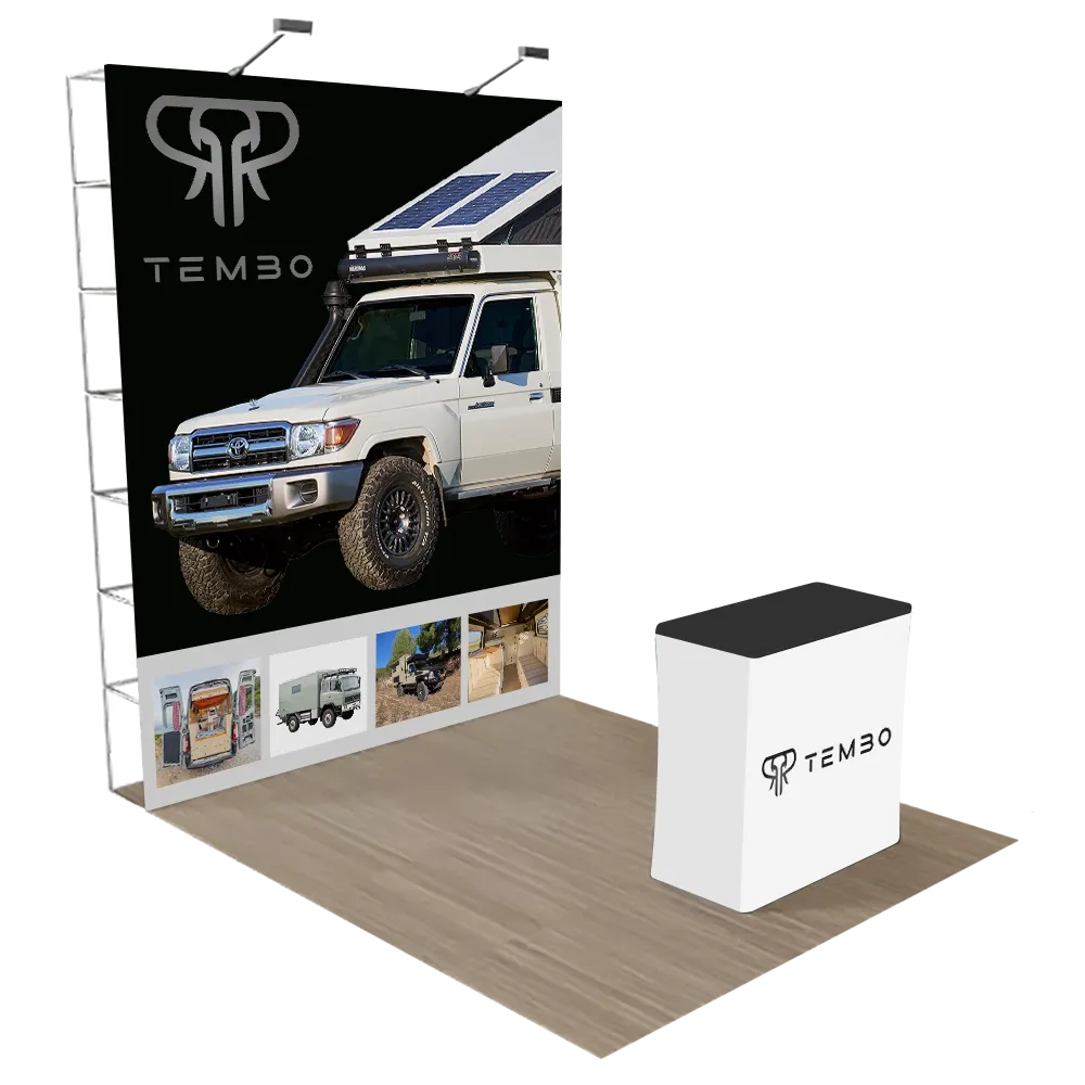 Pop-up Vakbeursdisplay op Maat 2,4 m x 2,4 m