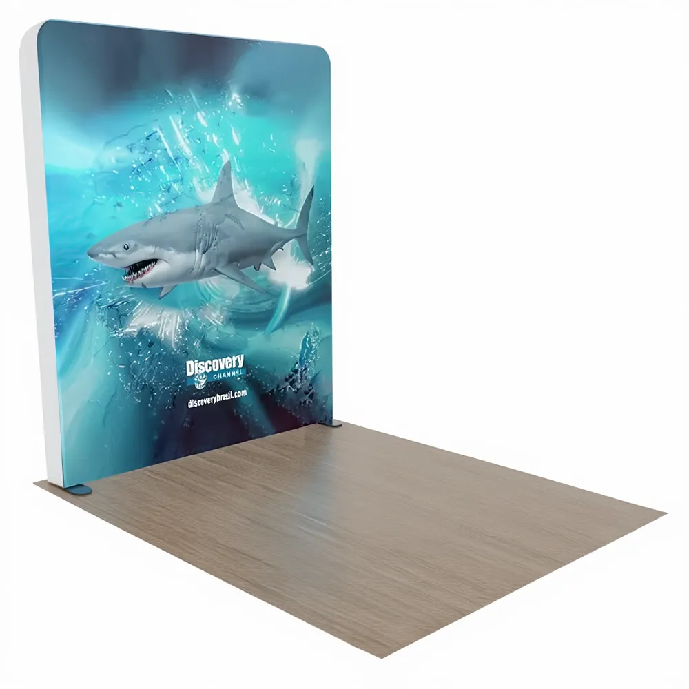 Custom Backlit Trade Show Display Tension Fabric 8' x 8' - Custom Tees Today