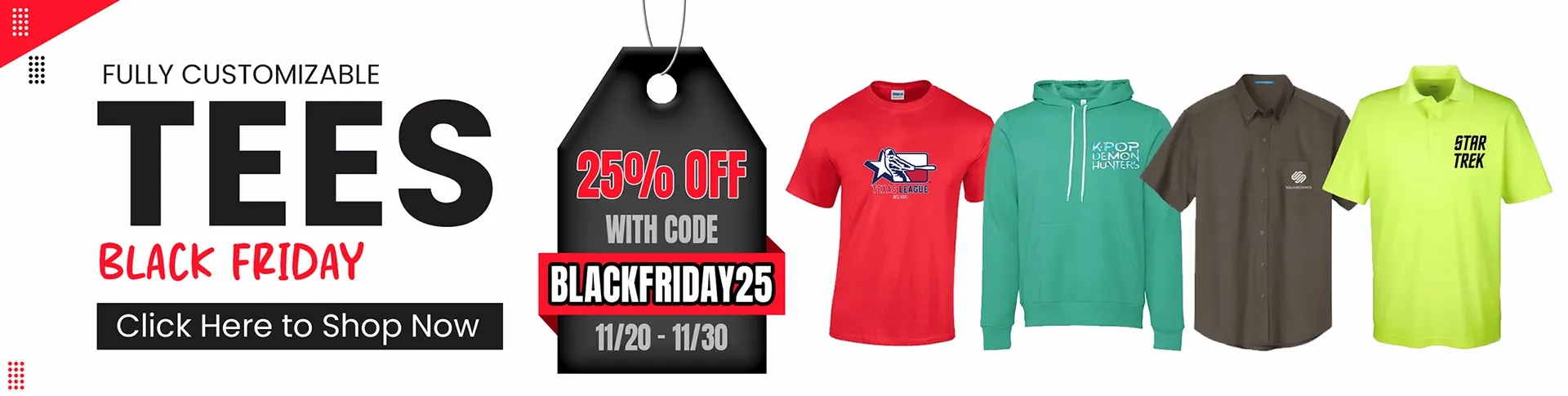 CustomTeesToday.com OFFER